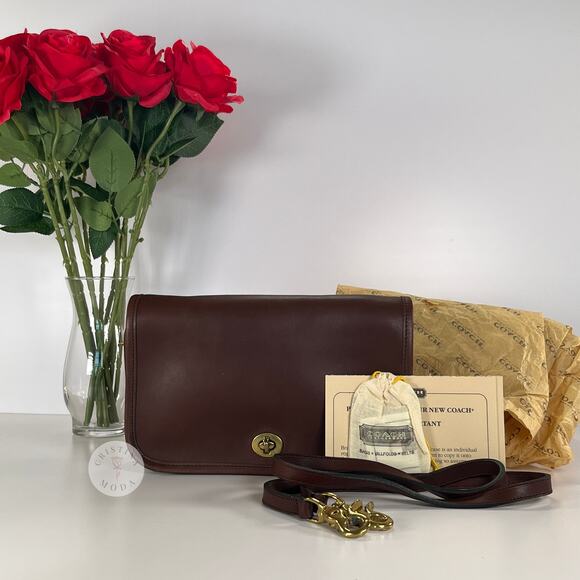 Vintage Coach Pocket Purse 9755 Brown USA - Picture 1 of 10